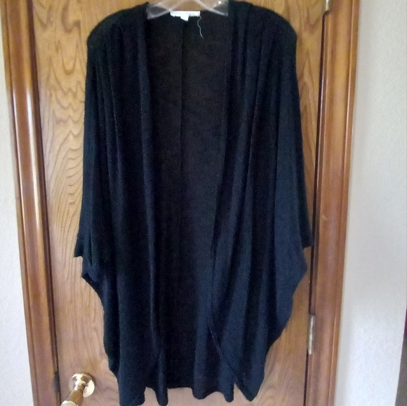 L Painted Threads Lightweight Black Sweater - Picture 1 of 3